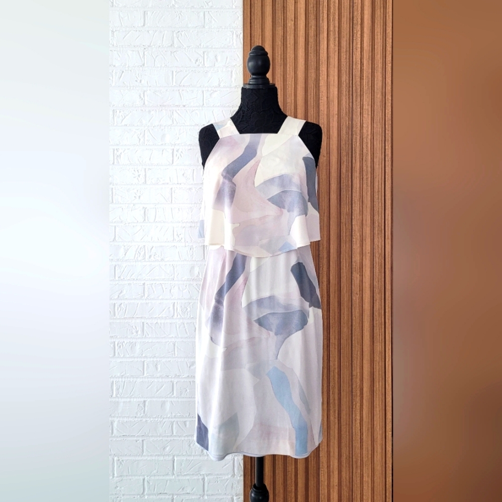 THEORY Elegant Dress in Pastel Hues size 6